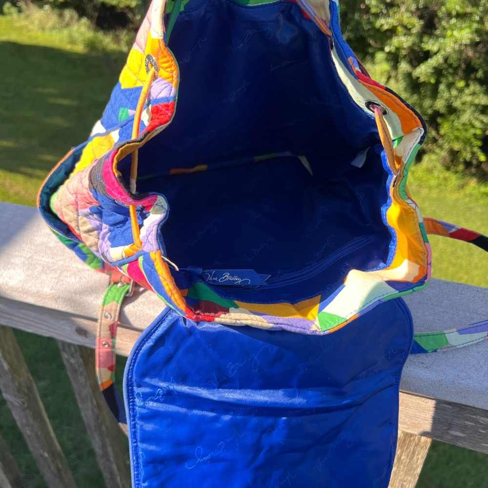 Multicolor Patchwork Quilted Backpack - image 5